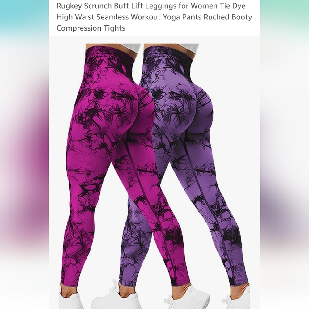SET OF 3 workout Leggings. XL&L. Butt Scrunch & High Waisted